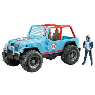 bruder Jeep cross country racer met bestuurder modelvoertuig