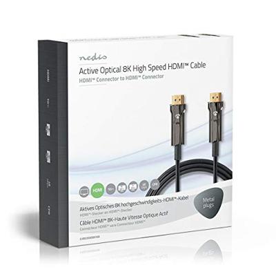 Nedis High Speed ??HDMI-Kabel met Ethernet | 48 Gbps | 10 m | 1 stuks - CVBG3500BK100 CVBG3500BK100 Nedis High Speed ??HDMI-Kabel met Ethernet | 48 Gbps | 10 m | 1 stuks - CVBG3500BK100 CVBG3500BK100