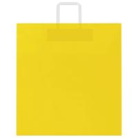 VidaXL Papieren zakken 250 st met hengsels 45x17x48 cm geel - thumbnail