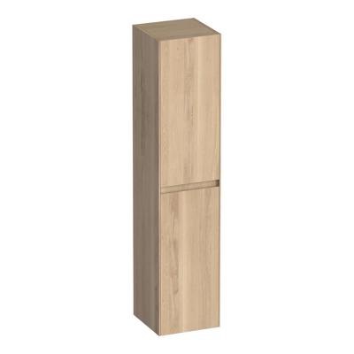 Brauer Inspire - Hoge Kast - 160 cm - 2 Deuren - Greeploos - Links of Rechtsdraaiend - Lamellen Eiken Naturel