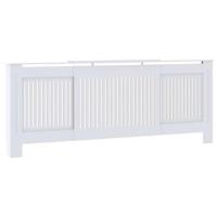 VidaXL Radiatorombouw 205 cm mdf wit - thumbnail