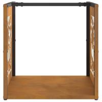 Brandhoutrek 40x40x40 cm weervast staal - thumbnail