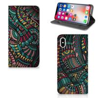 Apple iPhone Xs Max | Hoesje met Magneet | Aztec - thumbnail