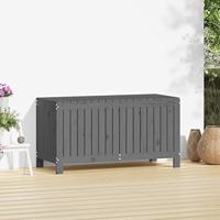 Tuinbox 115x49x60 cm massief grenenhout grijs - thumbnail