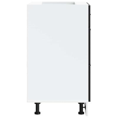 Keuken onderkast Porto bewerkt hout zwart