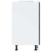 Keuken onderkast Porto bewerkt hout zwart - thumbnail