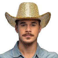 Hoed Rodeo Party goud - thumbnail