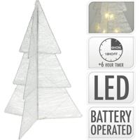 Kerstboom Vouwbaar met LED Timer 50cm Wit - thumbnail