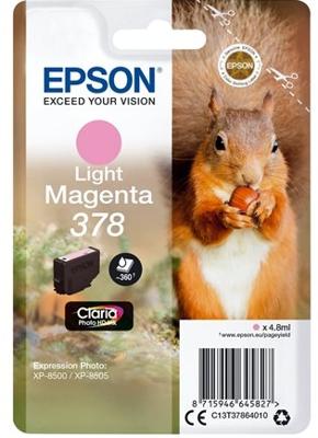 Epson Squirrel Singlepack Light Magenta 378 Claria Photo HD Ink