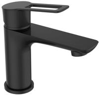 Sanimar Nero Lavabo Wastafelkraan 15.5x11.7 cm Messing Zwart - thumbnail