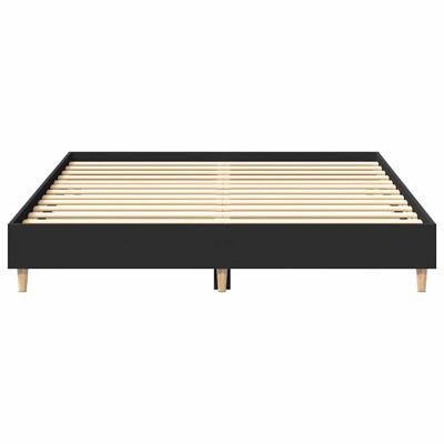 Bedframe zonder matras 140x200 cm spaanplaat zwart