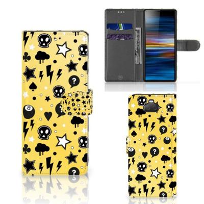 Telefoonhoesje met Naam Sony Xperia 10 Punk Geel Telefoonhoesje met Naam Sony Xperia 10 Punk Geel