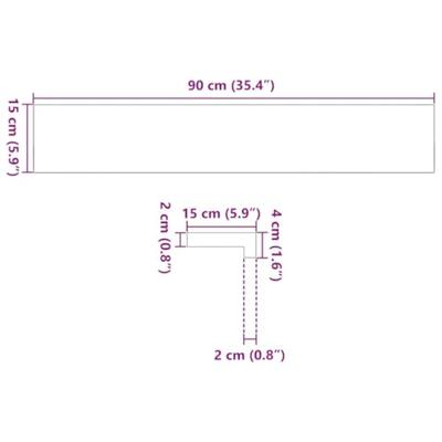 VidaXL Vensterbanken 2 st 90x15x2 cm massief eikenhout lichtbruin VidaXL Vensterbanken 2 st 90x15x2 cm massief eikenhout lichtbruin