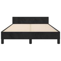 Bedframe zonder matras 120x200 cm fluweel zwart - thumbnail