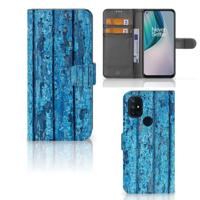 OnePlus Nord N10 | Book Style Case | Wood Blue - thumbnail
