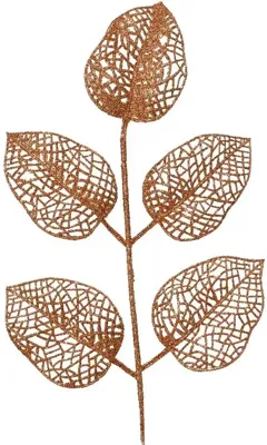Everlands kunsttak blad 36cm brandy 10 stuks
