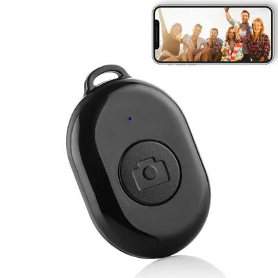 Bluetooth remote shutter afstandsbediening voor smartphone camera - Mini - Zwart