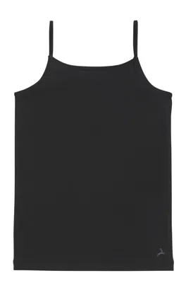 Meisjes Spaghetti hemd Organic 31960 - Kinder basic onderhemd Biologisch katoen - Verstelbare bandjes