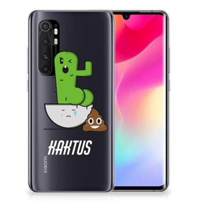 Xiaomi Mi Note 10 Lite Telefoonhoesje met Naam Cactus Poo