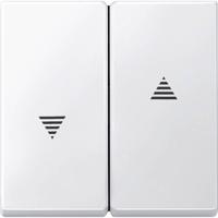 Merten 434419 Wisselschakelaar Afdekking System M Polar-wit 1 stuk(s) - thumbnail