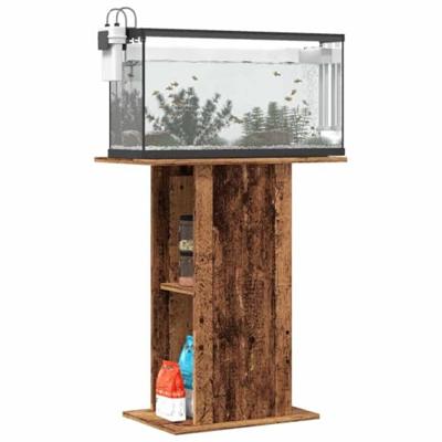 VidaXL Aquariumstandaard 36x60,5x72,5 cm bewerkt hout oud houtkleurig