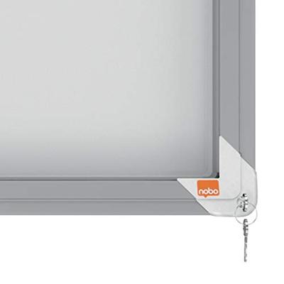 Nobo Premium Plus binnenvitrine, schuifdeuren met hoekslot, magnetisch, 8 x A4