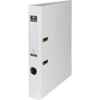 Pergamy ordner, voor ft A4, uit PP en papier, zonder beschermrand, rug van 5 cm, wit - thumbnail