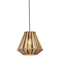 GOOD&MOJO Hanglamp 'Merapi' Diamond, Bamboe, 30cm, kleur Naturel/Zwart - thumbnail