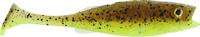 LMAB KØFI Perch Shad 11 cm 4st. Green Pumpkin Chartreuse - thumbnail