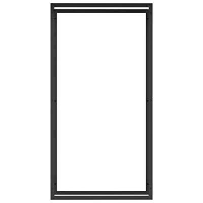 Haardhoutrek 80x28x154 cm staal matzwart