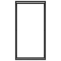 Haardhoutrek 80x28x154 cm staal matzwart - thumbnail