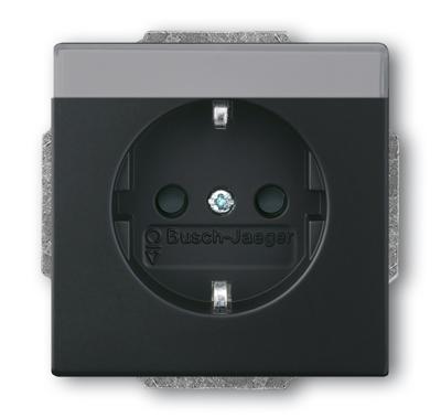 ABB 2CKA002011A3884 Apparaatinzetstuk IP20 Zwart, Diepzwart (RAL 9005)