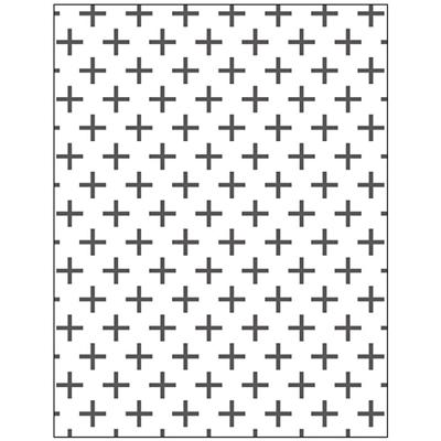 Creativ Company Embossing folder , kruizen, afm 11x14 cm, dikte 2 mm, 1 stuk Creativ Company Embossing folder , kruizen, afm 11x14 cm, dikte 2 mm, 1 stuk