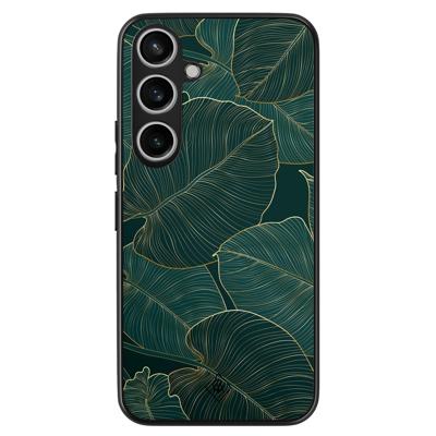 Samsung Galaxy A55 hoesje - Monstera leaves Samsung Galaxy A55 hoesje - Monstera leaves