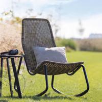 WOOOD Outdoor Schommelstoel 'Tom' Rattan, kleur Naturel - thumbnail