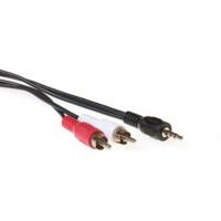 Intronics Verloop kabel 3.5 mm jack male - 2x tulp male - [AK2077] - thumbnail