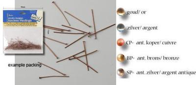 Darice • nietstift 6cm 84pcs copper