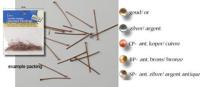 Darice • nietstift 6cm 84pcs copper - thumbnail