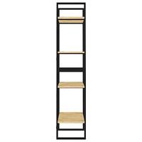 VidaXL Boekenkast met 4 schappen 60x30x140 cm massief grenenhout - thumbnail