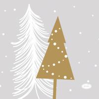 Servet l24b24cm winter trees 20st Duni - Duni - thumbnail