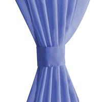 VidaXL Gordijnen voile 140x245 cm koningsblauw 2 st - thumbnail