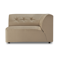 HKliving Vint bank right 1,5-seat Pure Earth - thumbnail