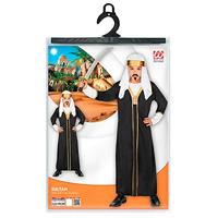 Sultan Kostuum Kind Zwart - thumbnail