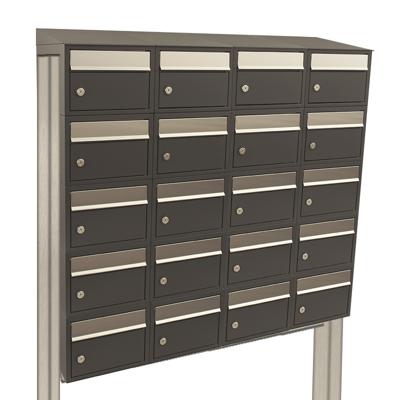 Stoer! Brickset 4-Breed, 5-Hoog Met Dak Op Statief Antraciet - 40215065_4x5ds