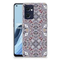 OPPO Reno 7 5G | Find X5 Lite | TPU | Siliconen hoesje | Flower Tiles - thumbnail