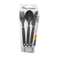 Sea To Summit CAMP CUTLERY SET - [3 PIECE] (CHARCOAL) - thumbnail