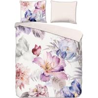 Descanso Dekbedovertrek "bloemen" - Multi - (240x200/220 cm) - Biologisch Katoen satijn - thumbnail