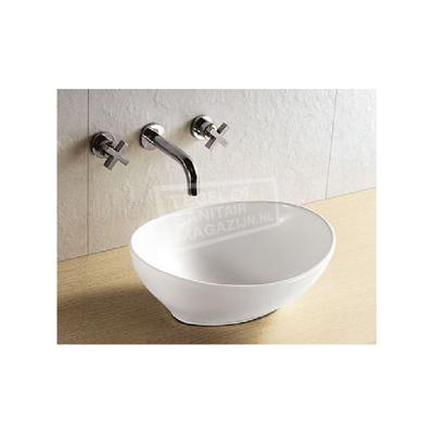 Barco waskom ovaal 40 x 33 x 14,5 cm keramiek glans wit