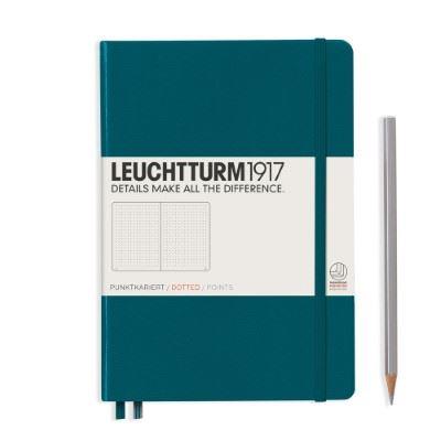 Leuchtturm Pacific Green, Medium (A5), 251 p., dotted