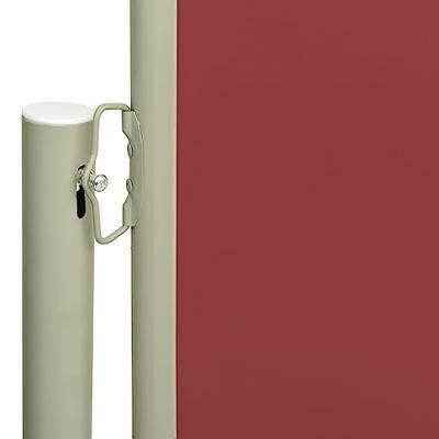 VidaXL Tuinscherm uittrekbaar 117x600 cm rood
